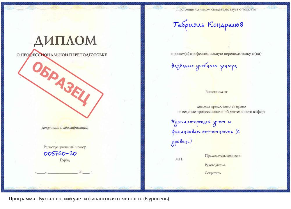 Бухгалтерский учет и финансовая отчетность (6 уровень) Комсомольск-на-Амуре