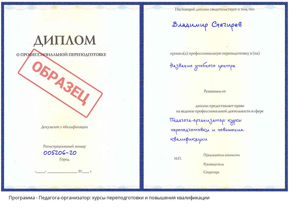 Педагога-организатор: курсы переподготовки и повышения квалификации Комсомольск-на-Амуре